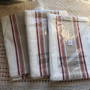 12 NEW Williams Sonoma 100% Cotton Woven Classic Stripe Placemats